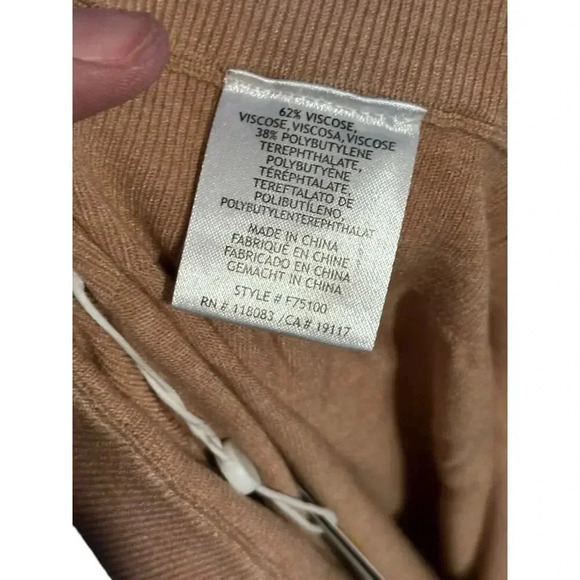 NWT Minnie Rose Tan Elastic Waist Pull On Mid Length Skirt Size Medium - Picture 5 of 5